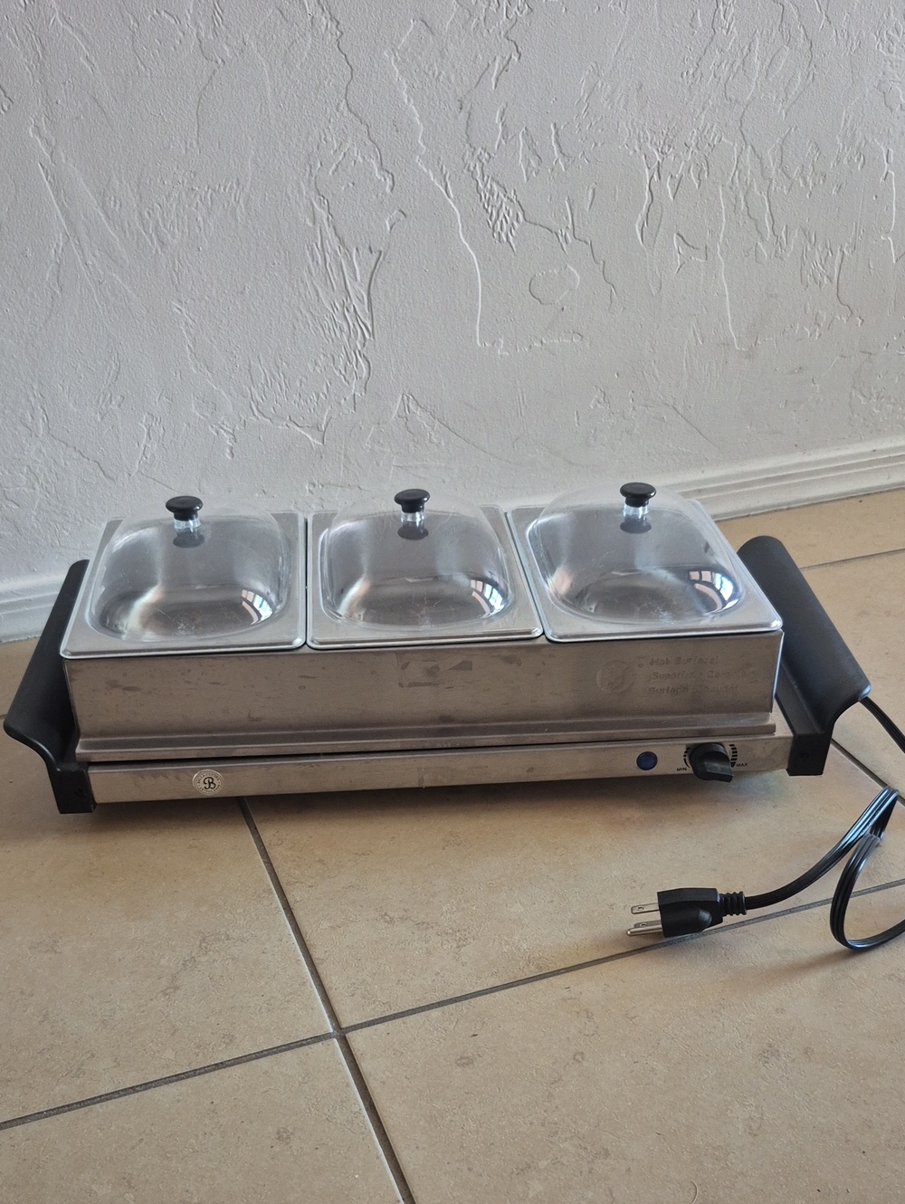 Bella Cucina Food Trio Warmer